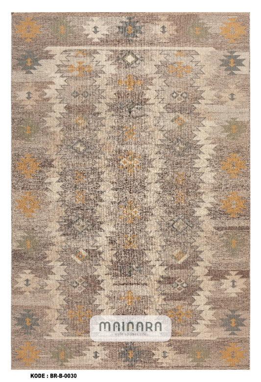 Karpet Bohemian (BR-B-0030) - Brown,Orange,Cream