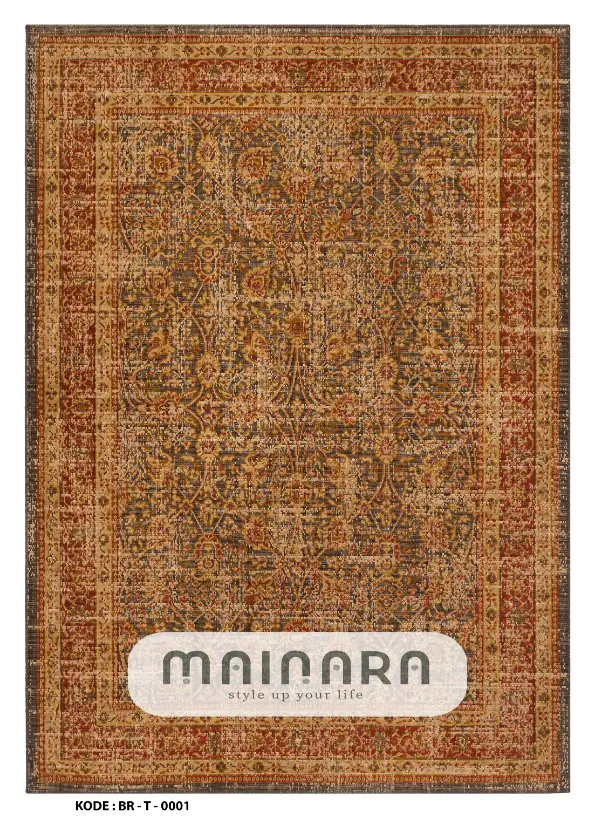 Karpet Tradisional (BR-T-0001) - Brown,Red
