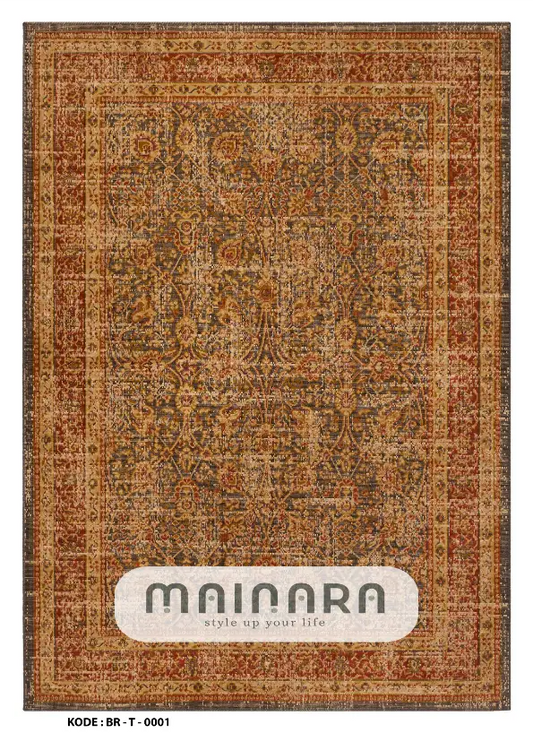Karpet Tradisional (BR-T-0001) - Brown,Red