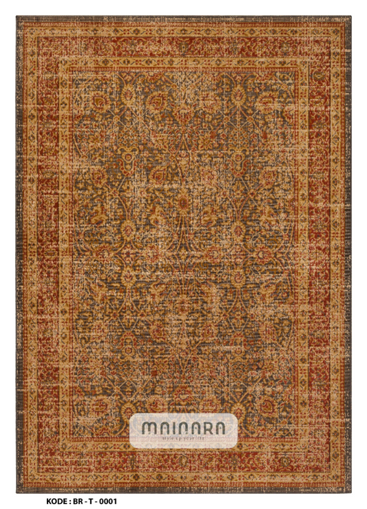 Karpet Tradisional (BR-T-0001) - Brown,Red