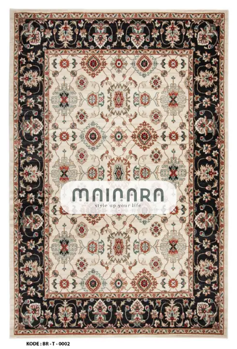 Karpet Tradisional (BR-T-0002) - Brown,Red,Cream,Black