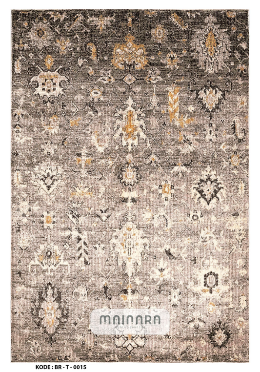 Karpet Tradisional (BR-T-0015) - Brown,Black