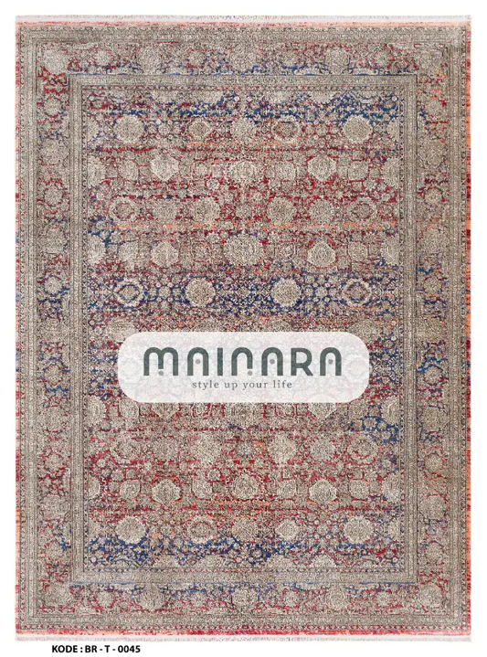 Karpet Tradisional (BR-T-0045) - Brown,Blue,Red