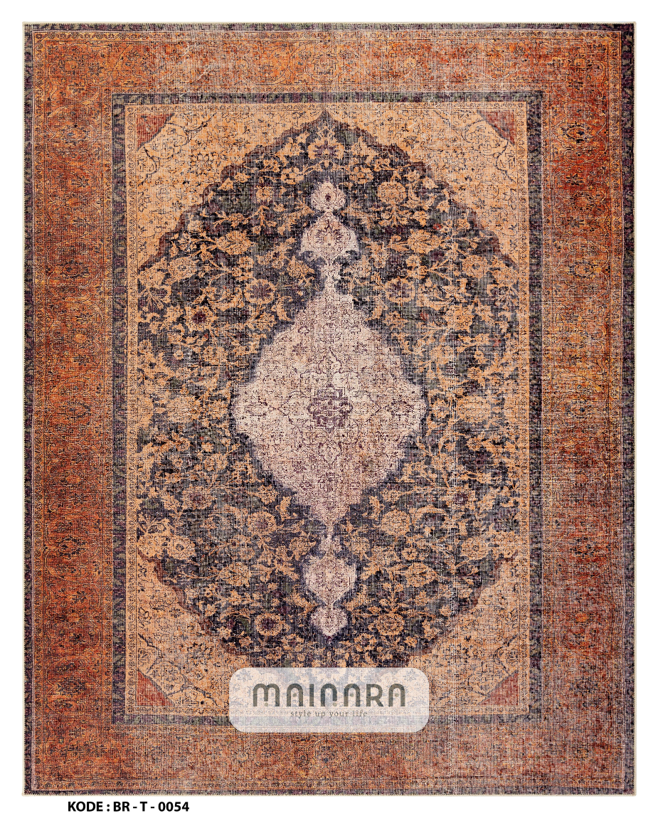 Karpet Tradisional (BR-T-0054) - Brown,Black