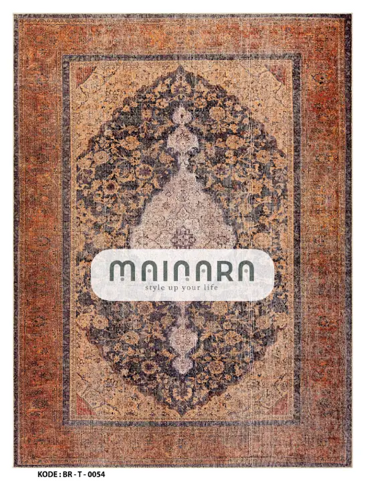 Karpet Tradisional (BR-T-0054) - Brown,Black