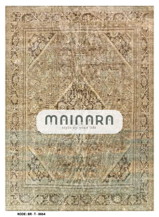 Karpet Tradisional (BR-T-0064) - Brown.Green