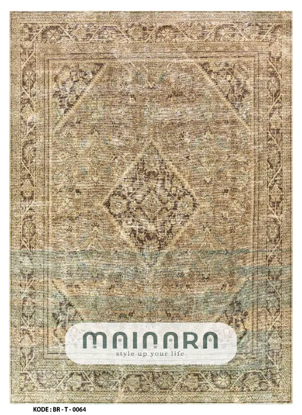Karpet Tradisional (BR-T-0064) - Brown.Green