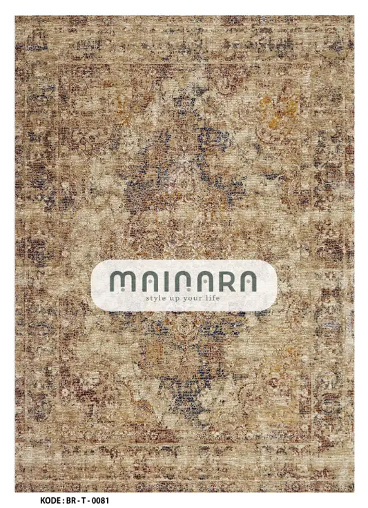 Karpet Tradisional (BR-T-0081) - Brown,Black