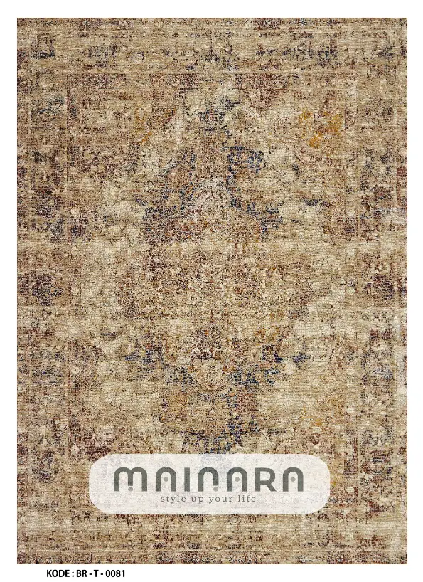 Karpet Tradisional (BR-T-0081) - Brown,Black