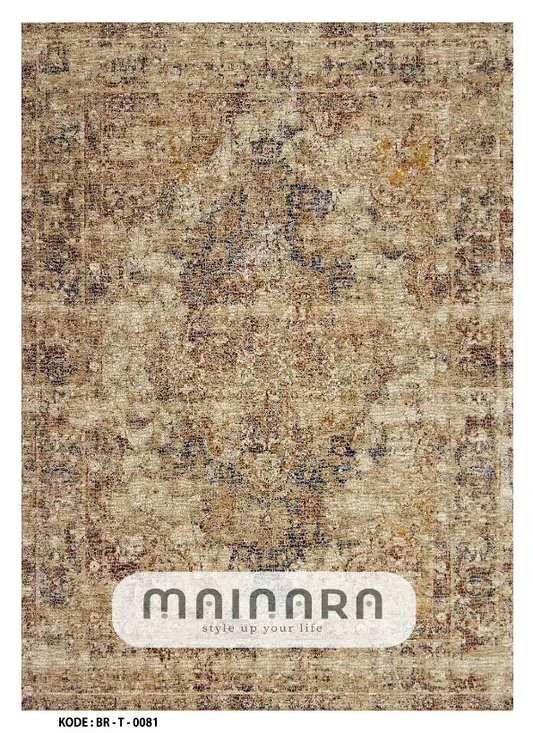 Karpet Tradisional (BR-T-0081) - Brown,Black
