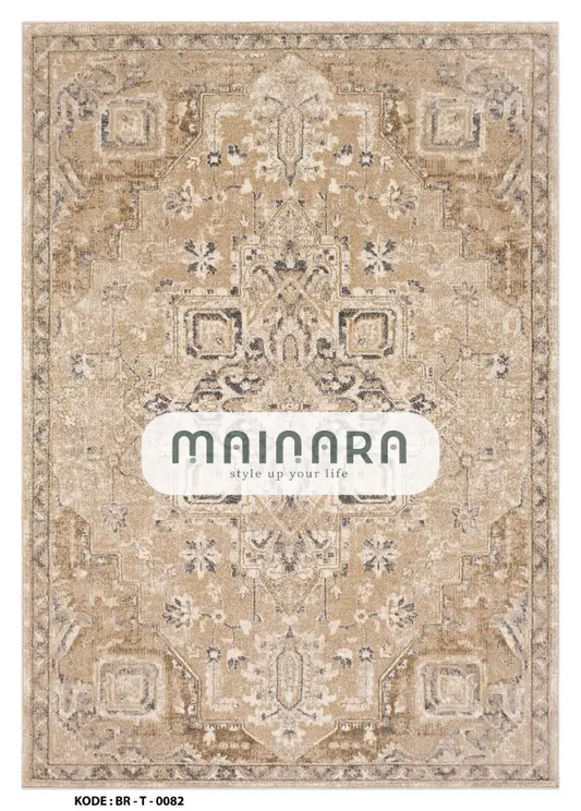 Karpet Tradisional (BR-T-0082) - Brown,Grey