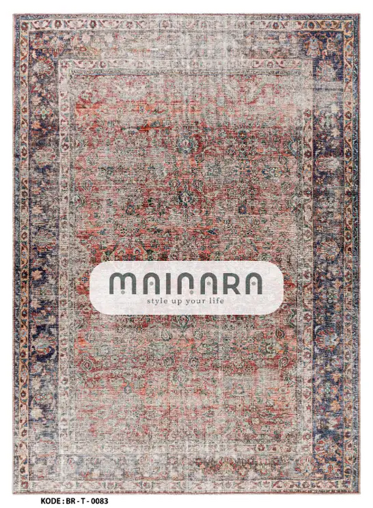 Karpet Tradisional (BR-T-0083) - Brown,Red,Black