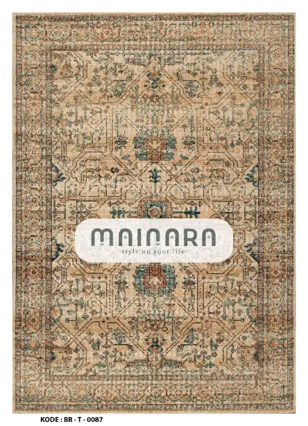 Karpet Tradisional (BR-T-0087) - Brown,Green