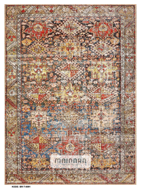 Karpet Lantai Cantik Design Elegant Motif Tradisional Classic - (BR-T-0091)