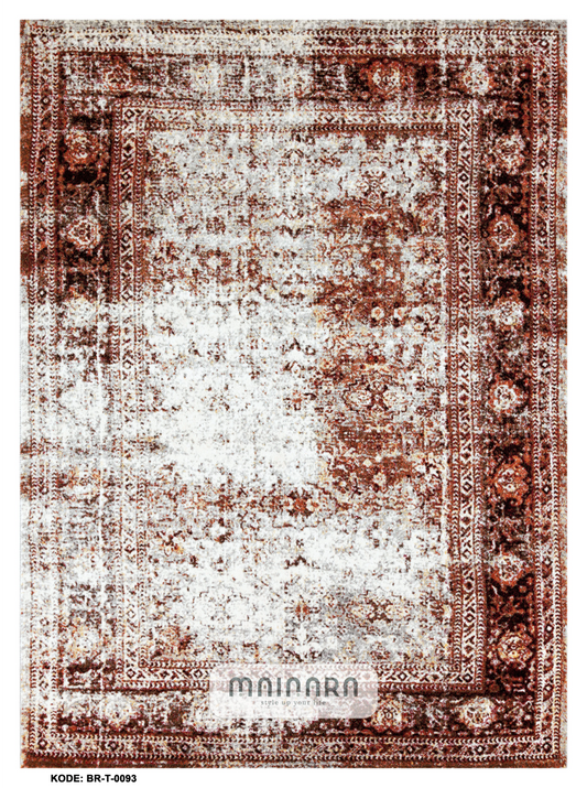 Karpet Tradisional (BR-T-0093) - Brown,Red