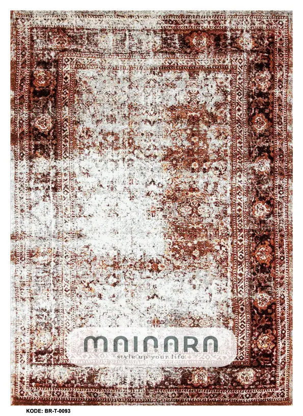 Karpet Tradisional (BR-T-0093) - Brown,Red