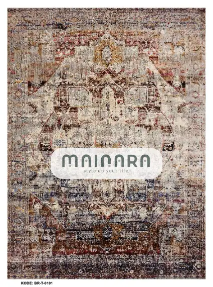 Karpet Tradisional (BR-T-0101) - Brown,Orange,Black