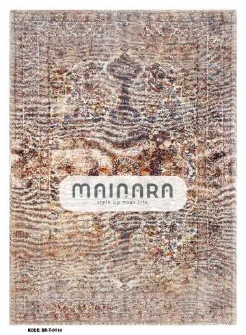 Karpet Tradisional (BR-T-0115) - Brown,Purpel,Orange,Grey