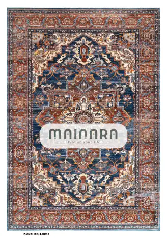 Karpet Tradisional (BR-T-0118) - Brown,Blue