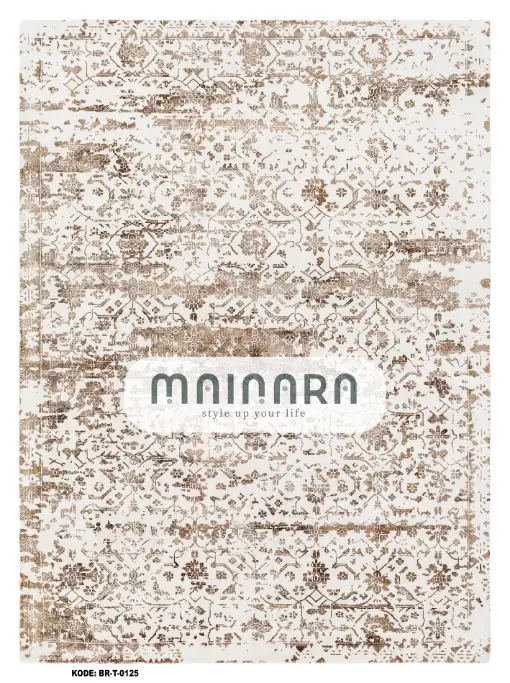 Karpet Tradisional (BR-T-0125) - Brown,Cream