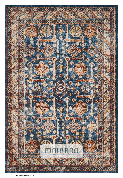 Karpet Tradisional (BR-T-0127) - Brown,Blue