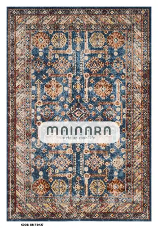 Karpet Tradisional (BR-T-0127) - Brown,Blue