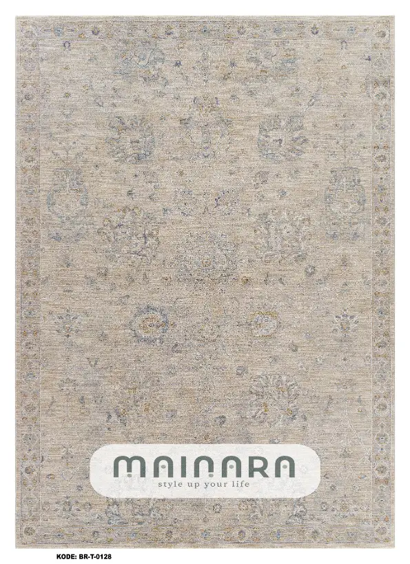 Karpet Tradisional (BR-T-0128) - Brown,Cream