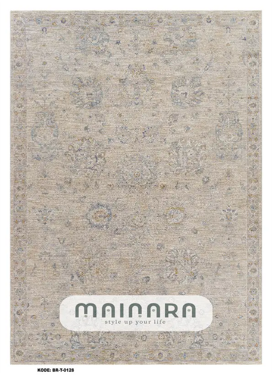 Karpet Tradisional (BR-T-0128) - Brown,Cream