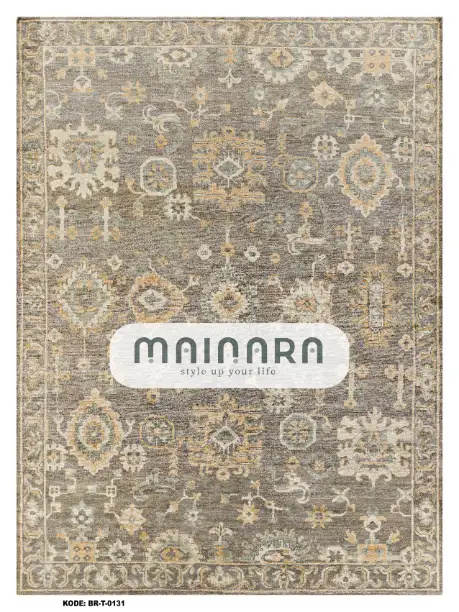 Karpet Tradisional (BR-T-0131) - Brown,Grey