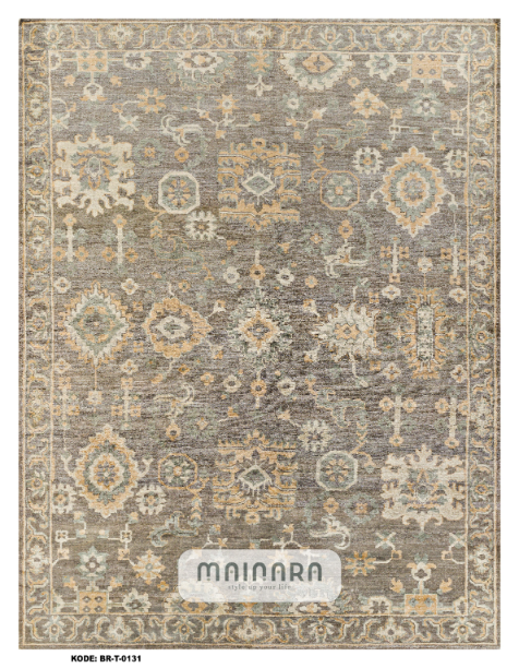 Karpet Tradisional (BR-T-0131) - Brown,Grey