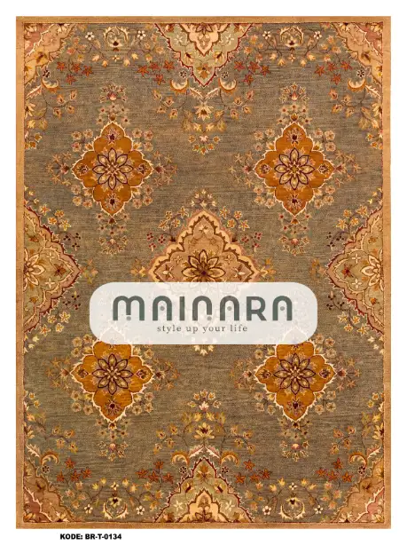 Karpet Tradisional (BR-T-0135) - Brown,Orange