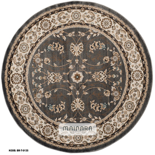 Karpet Tradisional (BR-T-0135) - Brown,Grey