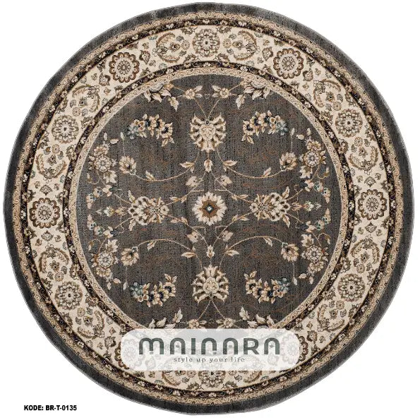 Karpet Tradisional (BR-T-0135) - Brown,Grey