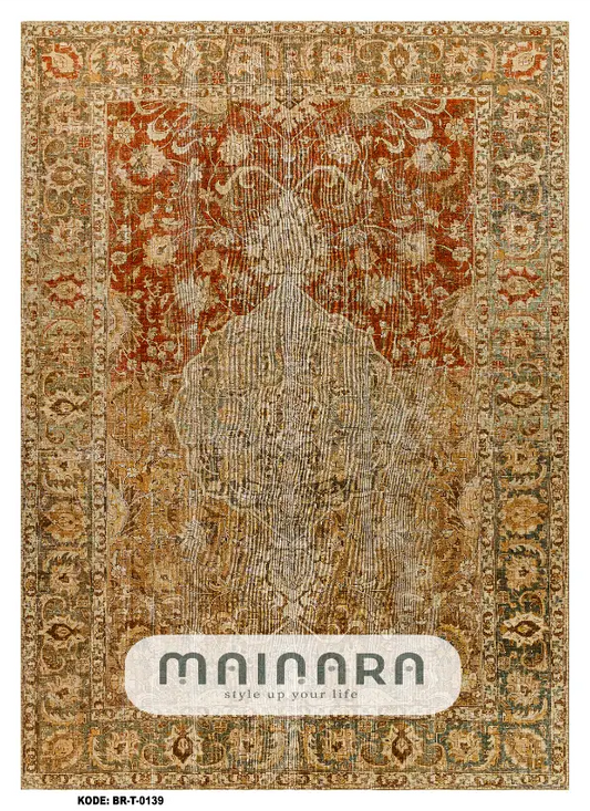 Karpet Tradisional (BR-T-0139) - Brown,Red
