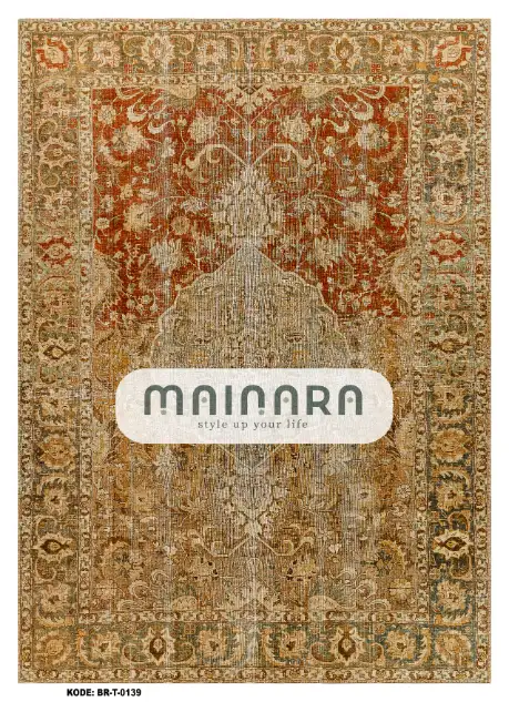 Karpet Tradisional (BR-T-0139) - Brown,Red