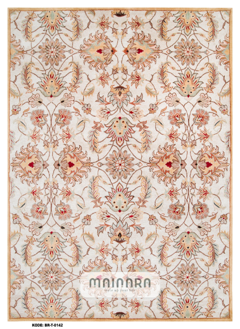 Karpet Tradisional (BR-T-0142) - Cream