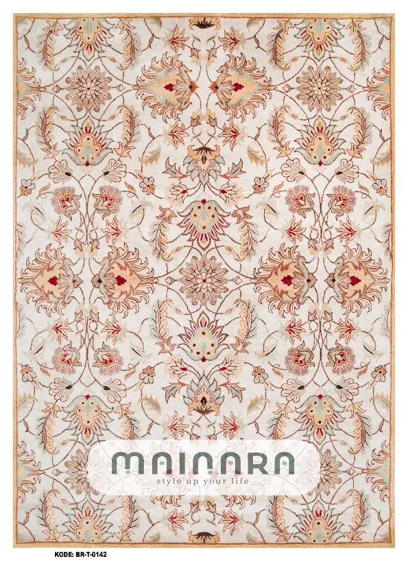 Karpet Tradisional (BR-T-0142) - Cream