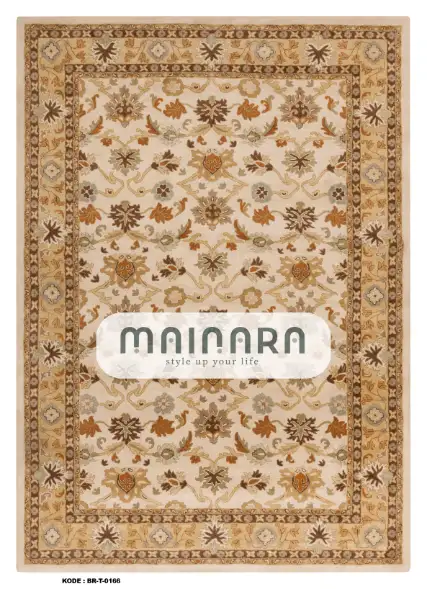 Karpet Tradisional (BR-T-0166) - Brown,Orange