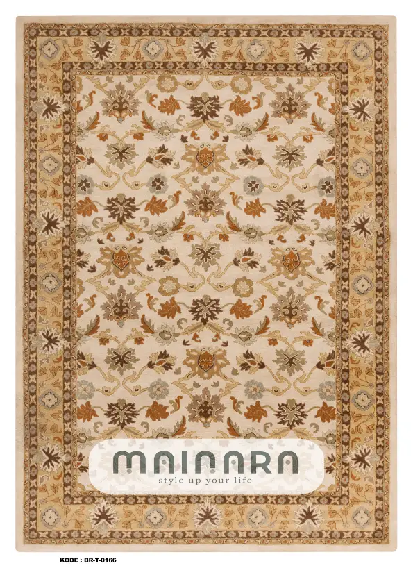 Karpet Tradisional (BR-T-0166) - Brown,Orange