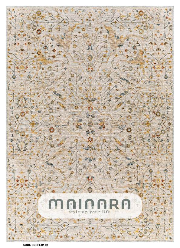 Karpet Tradisional (BR-T-0172) - Cream,Gold