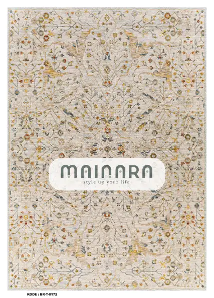 Karpet Tradisional (BR-T-0172) - Cream,Gold