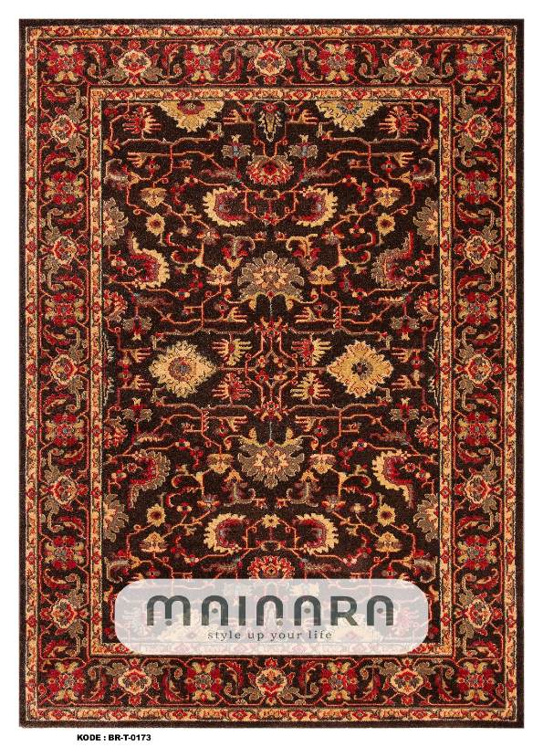 Karpet Tradisional (BR-T-0173) - Brown,Red