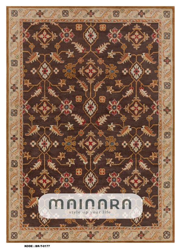 Karpet Tradisional (BR-T-0177) - Brown