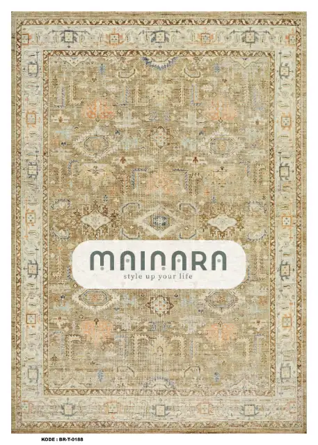 Karpet Tradisional (BR-T-0188) - Brown,Green