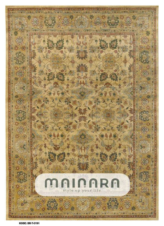 Karpet Tradisional (BR-T-0191) - Brown,Green