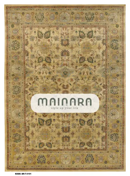 Karpet Tradisional (BR-T-0191) - Brown,Green