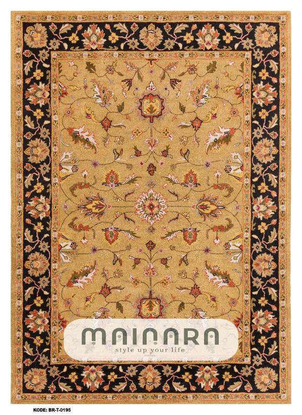 Karpet Tradisional (BR-T-0195) - Brown,Orange