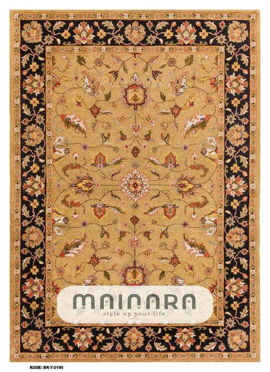 Karpet Tradisional (BR-T-0195) - Brown,Orange