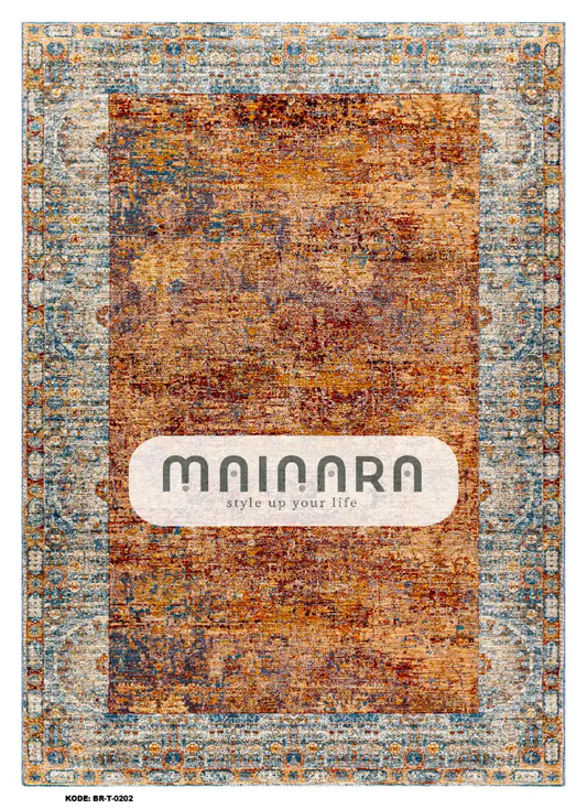 Karpet Tradisional (BR-T-0202) - Brown, Orange