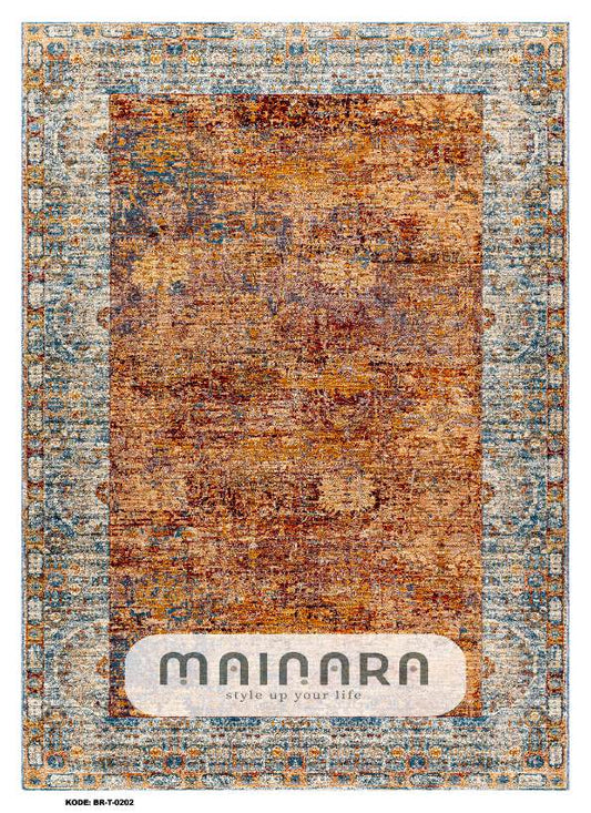 Karpet Tradisional (BR-T-0202) - Brown, Orange